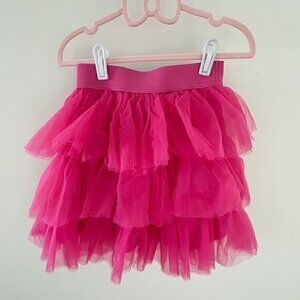 Girls' Hot Pink Tulle Skirt